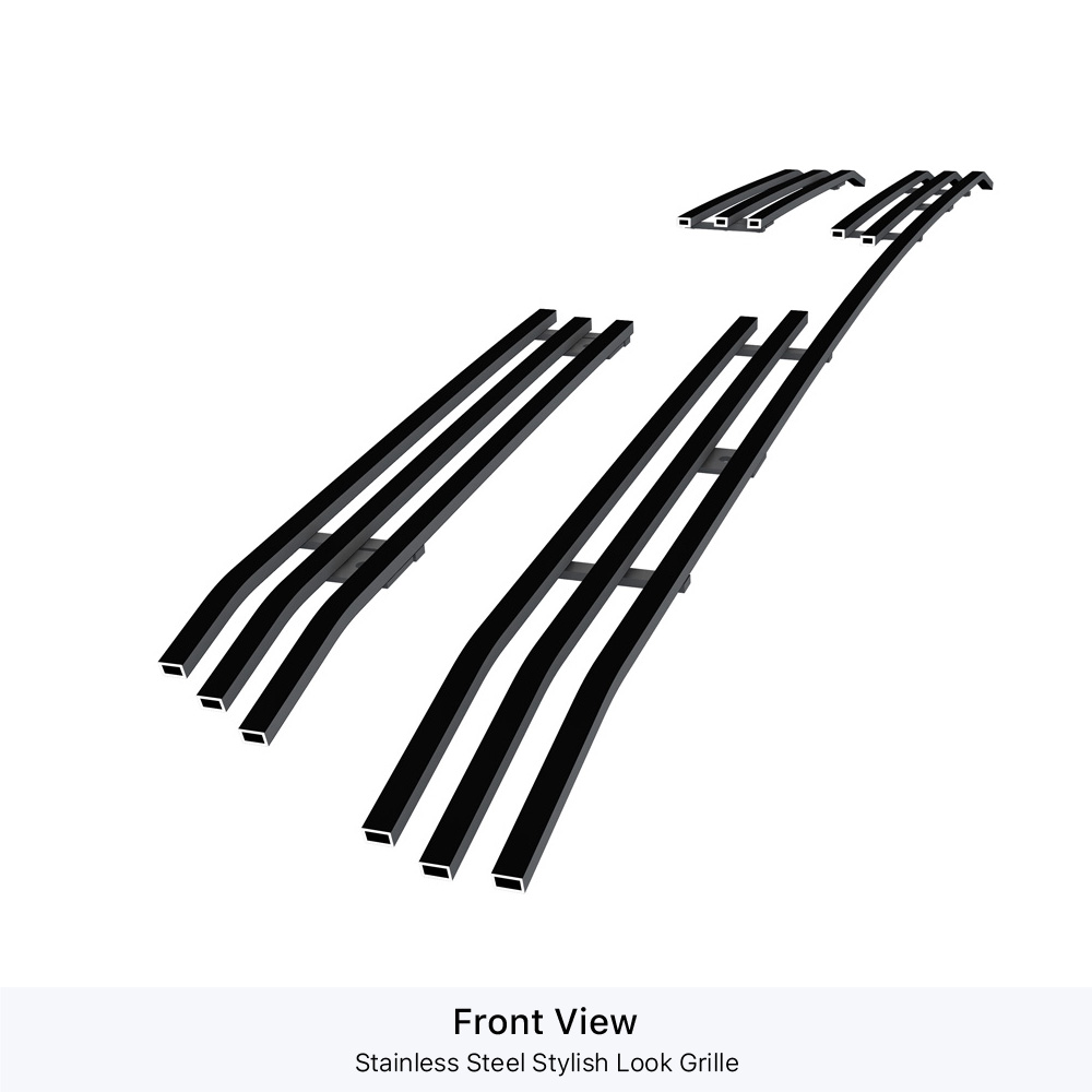 2016-2019 Toyota Tacoma SR/ 2016-2019 Toyota Tacoma SR5 Main Upper Black Stainless Steel Billet Grille