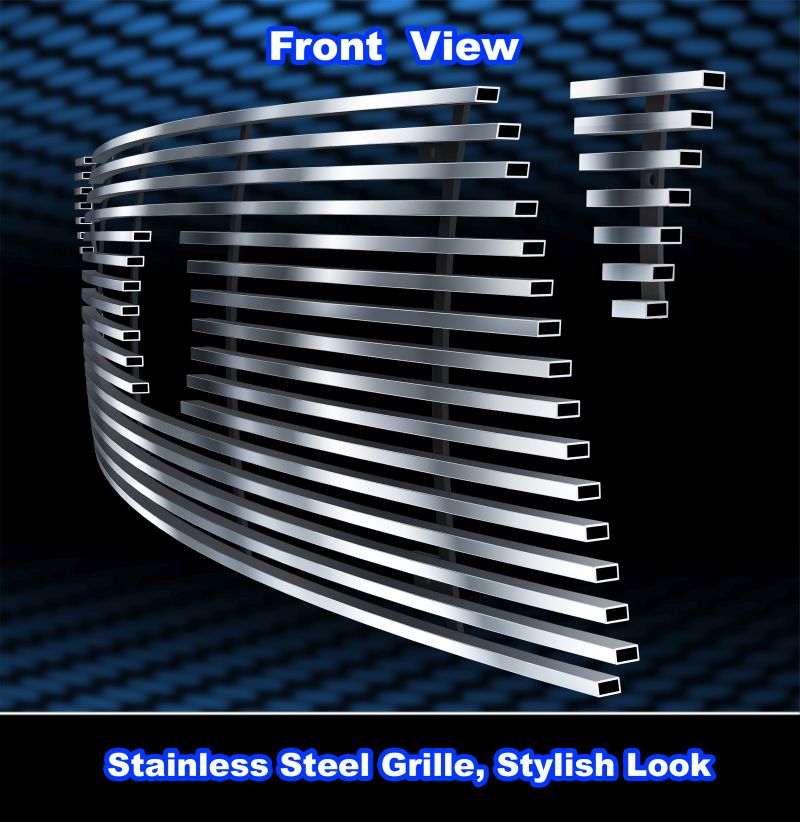 2005-2010 Toyota Tacoma 1 PC Center & 2 PCS For Side Holes MAIN UPPER Stainless Steel Billet Grille
