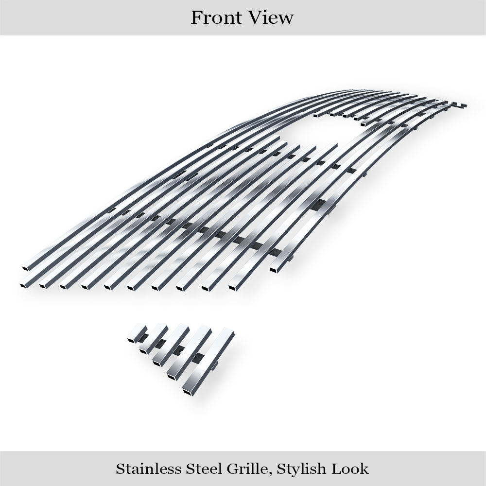 2005-2010 Toyota Tacoma 1 PC Center & 2 PCS For Side Holes Main Upper Stainless Steel Billet Grille