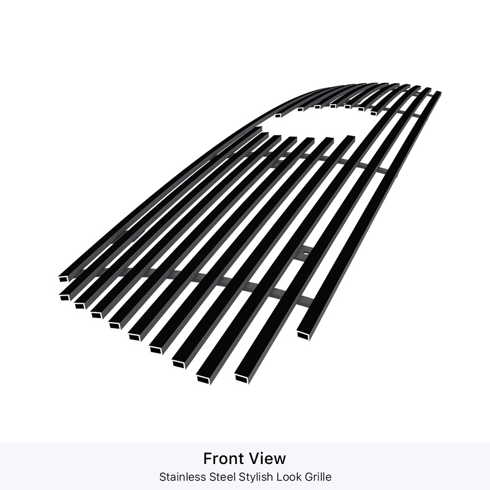 2008-2010 Toyota Highlander Hybrid Main Upper Black Stainless Steel Billet Grille
