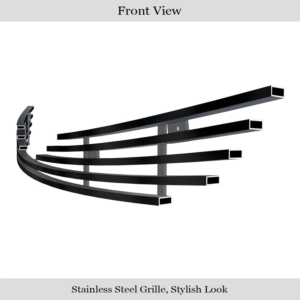 2012-2014 Toyota Camry (Not For SE ) Main Upper Black Stainless Steel Billet Grille