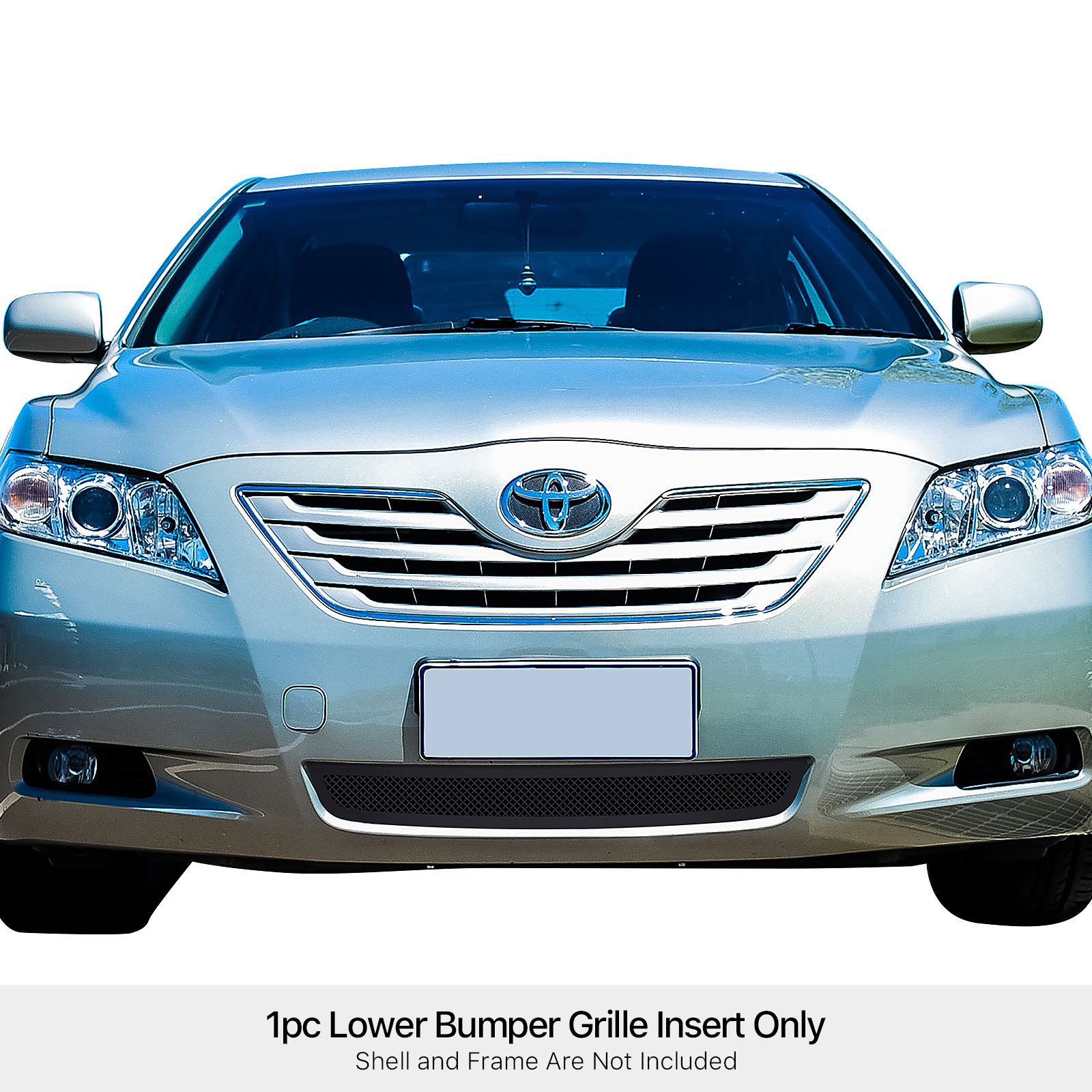 2007-2009 Toyota Camry Not For SE Lower Bumper Black Wire Mesh Grille