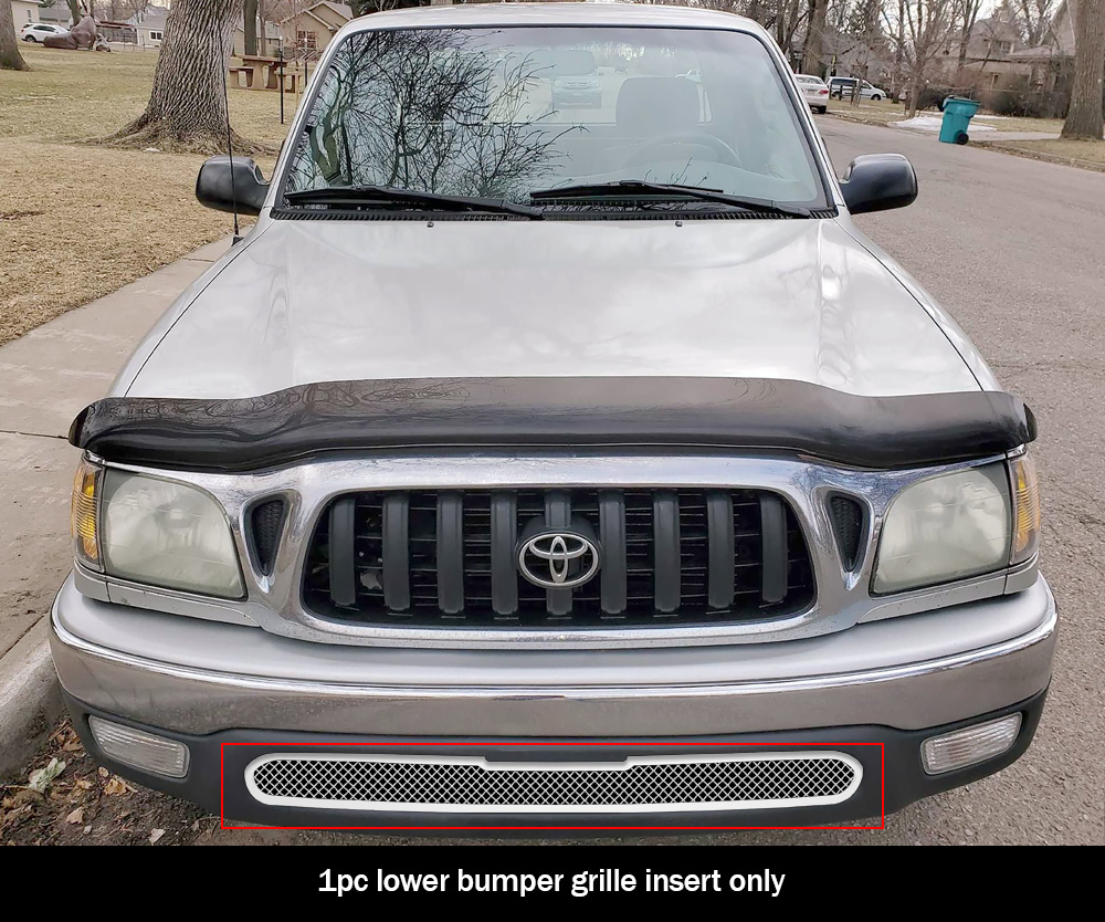 2001-2004 Toyota Tacoma 2WD; Not for Prerunner Lower Bumper Wire Mesh Grille