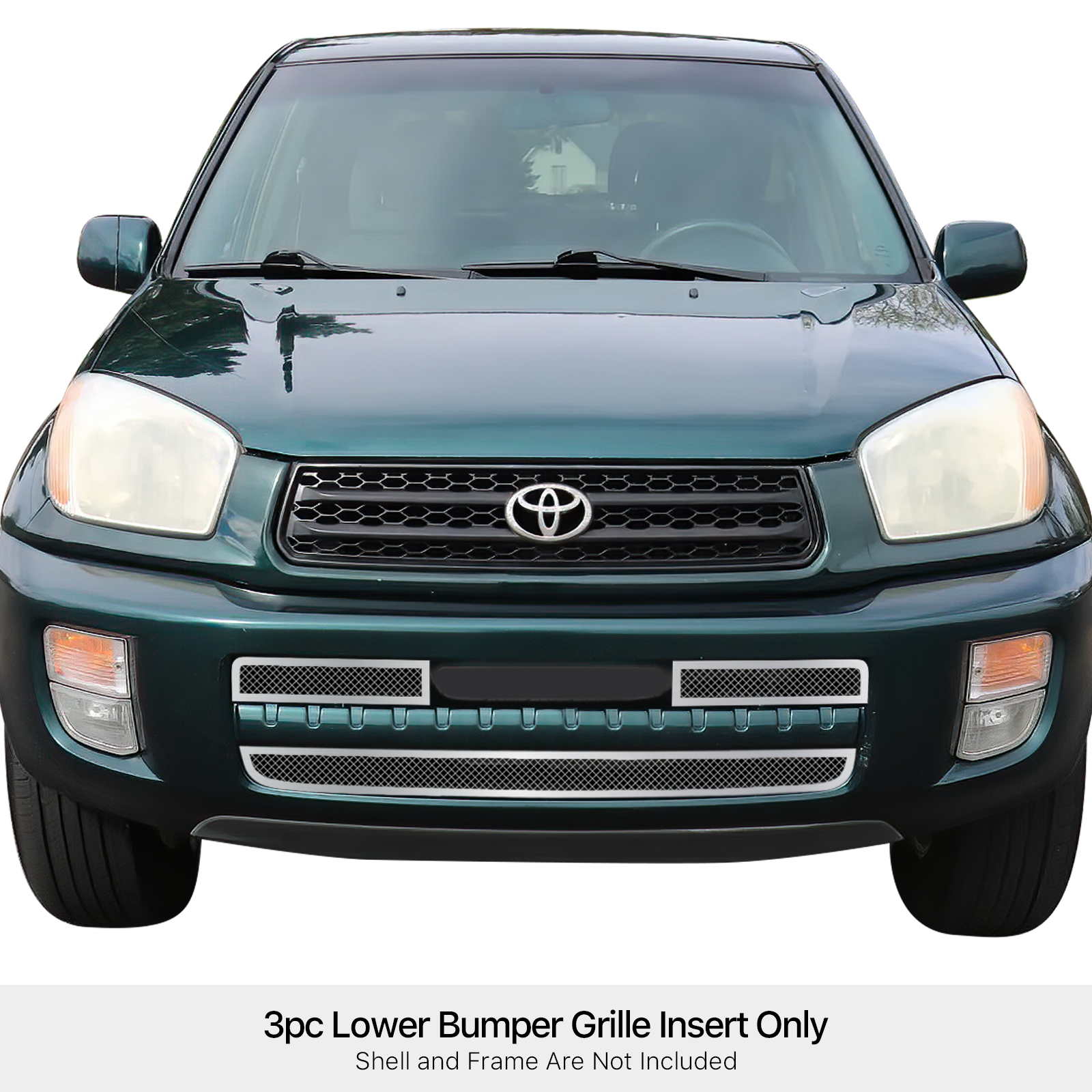 2001-2003 Toyota RAV4 Not For S Model Lower Bumper Wire Mesh Grille