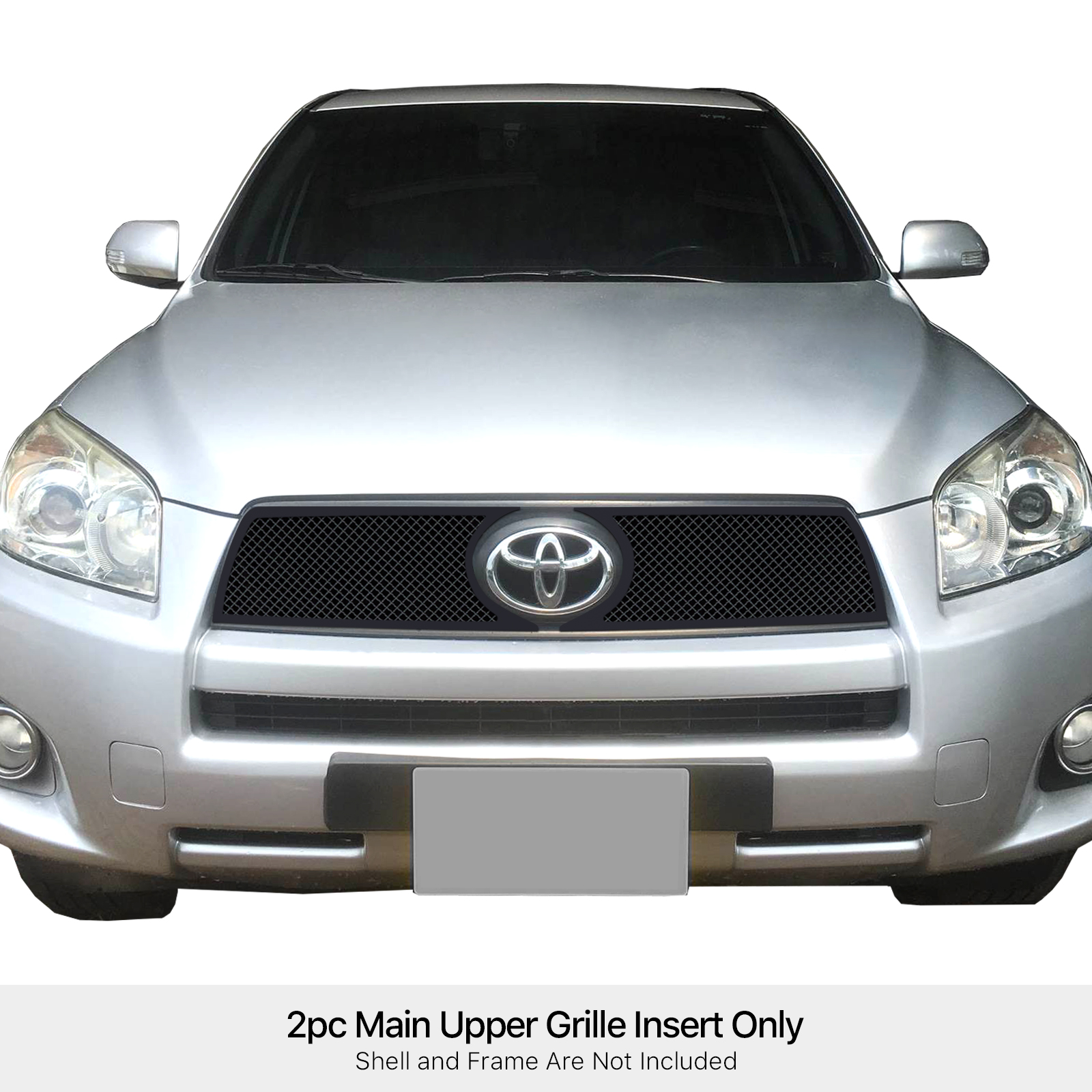 2009-2012 Toyota RAV4 Not for Limited Main Upper Black Wire Mesh Grille