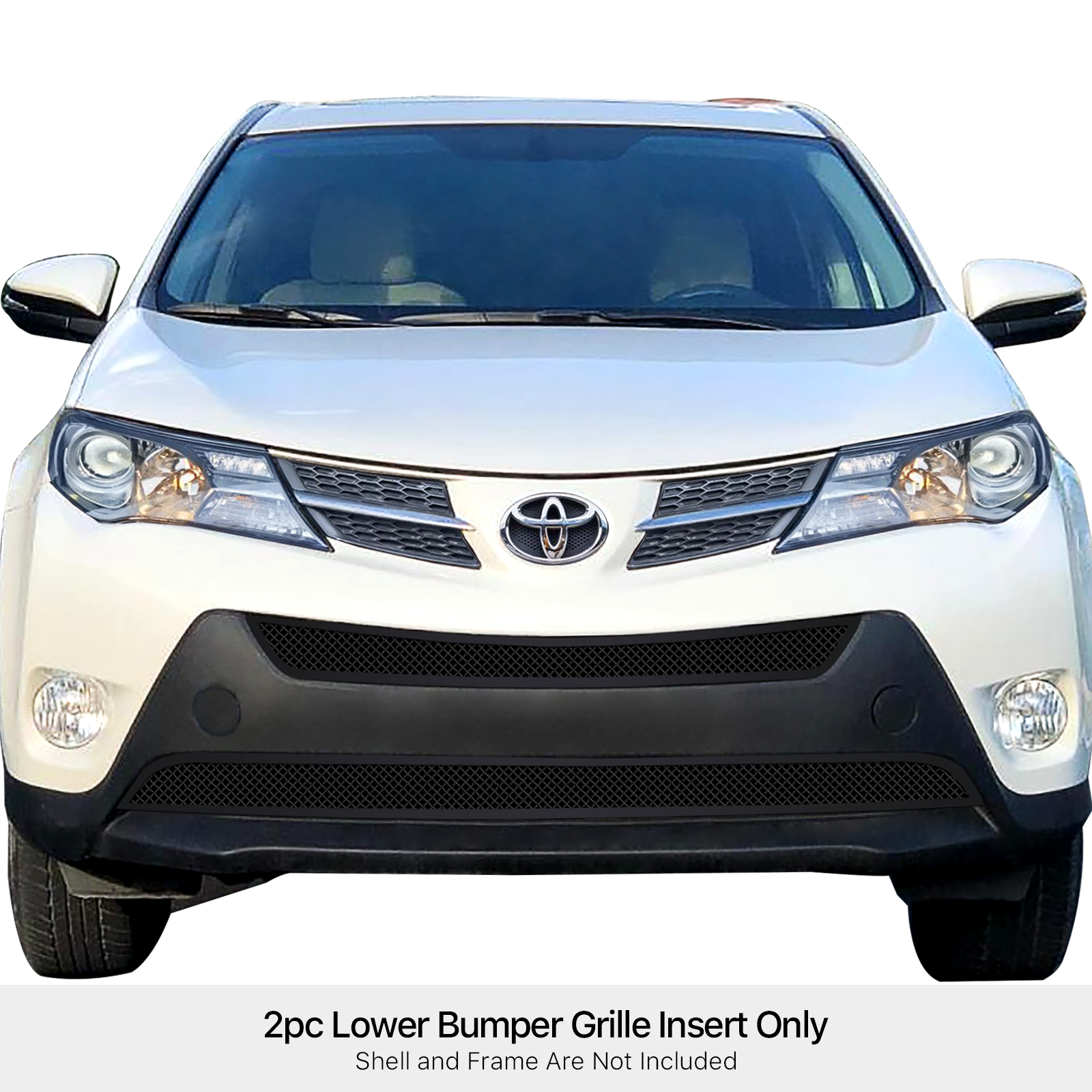 2013-2015 Toyota RAV4 Lower Bumper Black Wire Mesh Grille