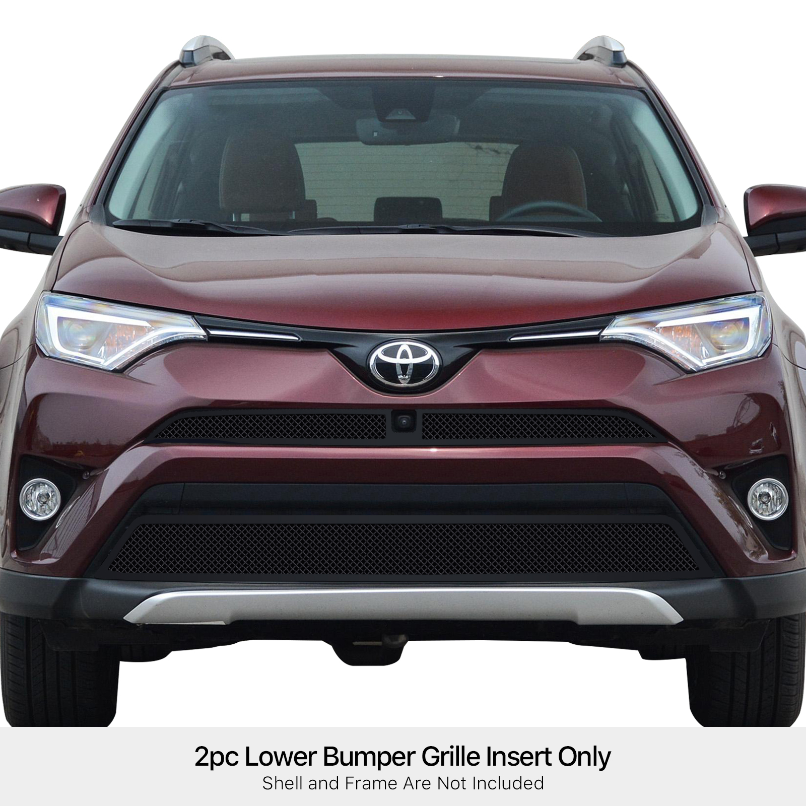 2016-2018 Toyota RAV4 With Camera (Not for SE) Lower Bumper Black Wire Mesh Grille