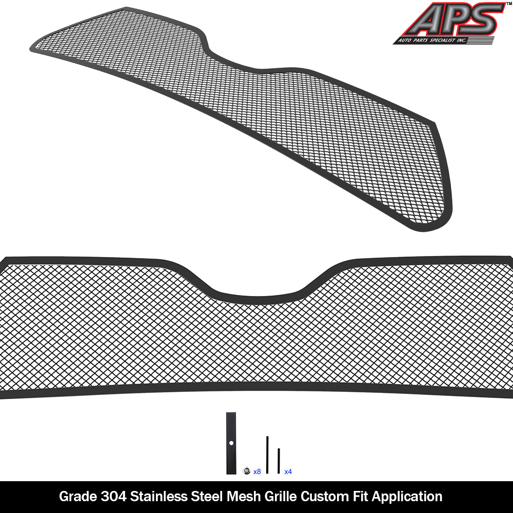 2020-2025 Toyota Highlander Without Camera Main Upper Black Wire Mesh Grille