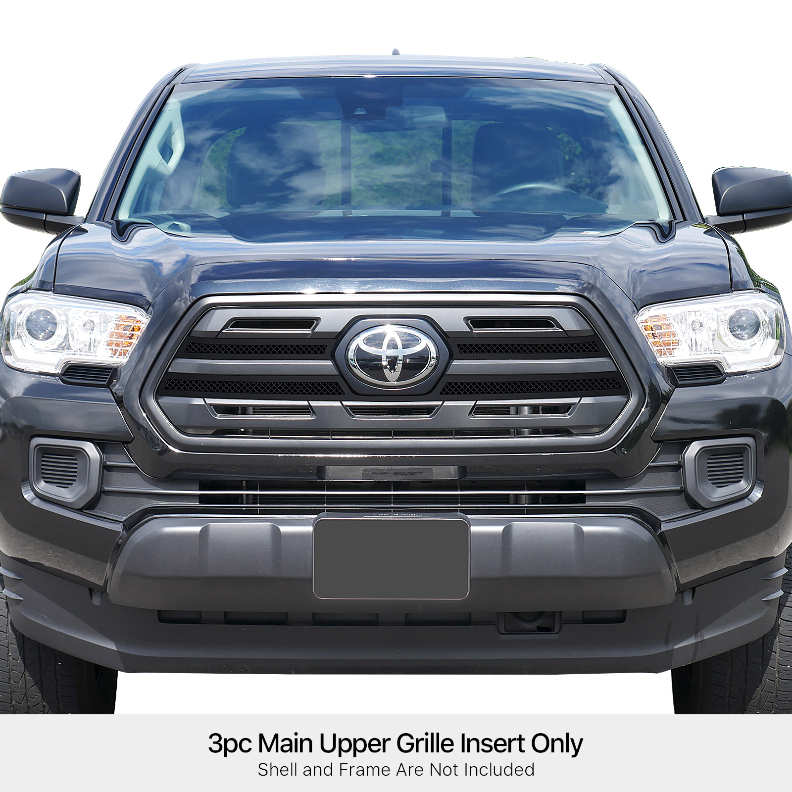 2016-2019 Toyota Tacoma SR/ 2016-2019 Toyota Tacoma SR5 Main Upper Black Wire Mesh Grille