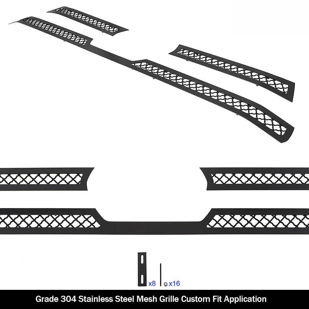 2016-2019 Toyota Tacoma SR/ 2016-2019 Toyota Tacoma SR5 MAIN UPPER Black Wire Mesh Grille