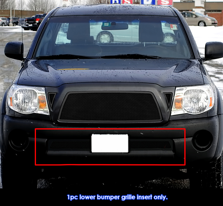 2005-2011 Toyota Tacoma Lower Bumper Black Wire Mesh Grille