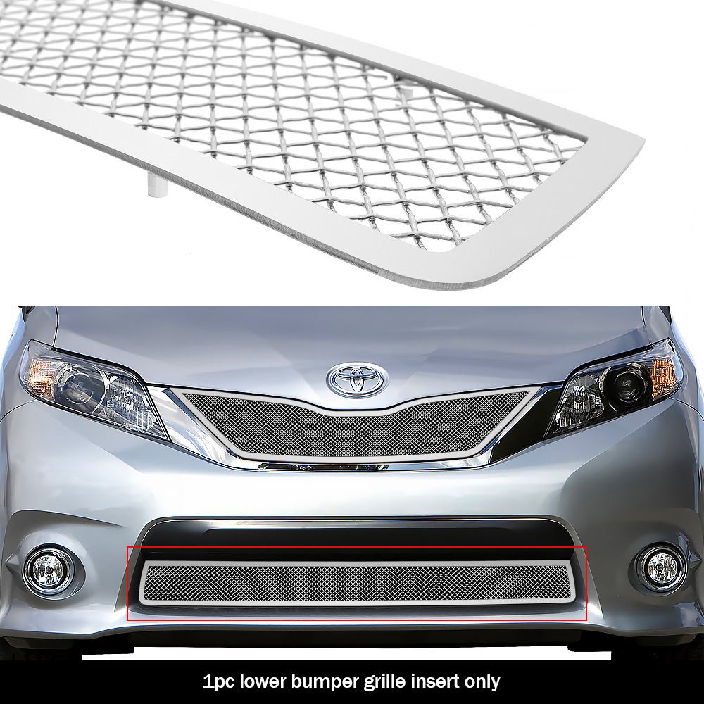 2011-2017 Toyota Sienna SE only for honeycomb style Lower Bumper Wire Mesh Grille