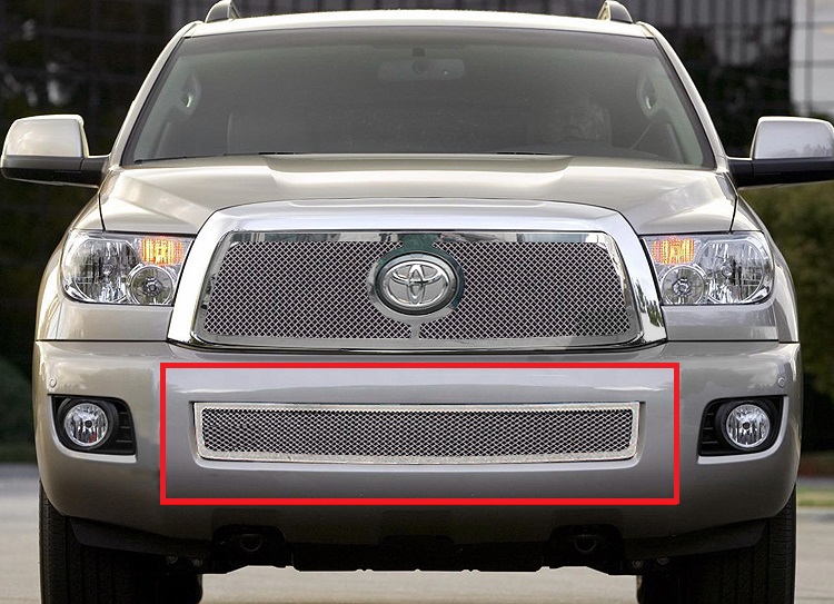 2008-2017 Toyota Sequoia Not For Package With Adapter Cruise Control Lower Bumper Wire Mesh Grille