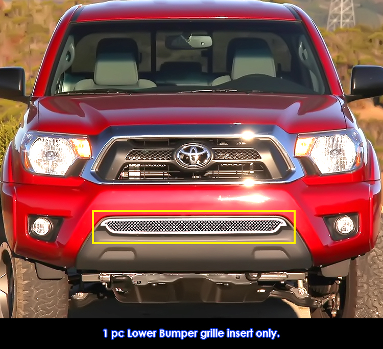 2012-2015 Toyota   Tacoma (Not For X-Runner) Lower Bumper Wire Mesh Grille