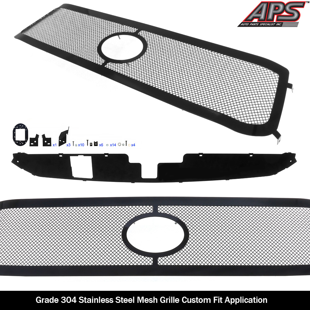 2018-2019 Toyota Tundra with front sensor TSS Main Upper Black Wire Mesh Grille