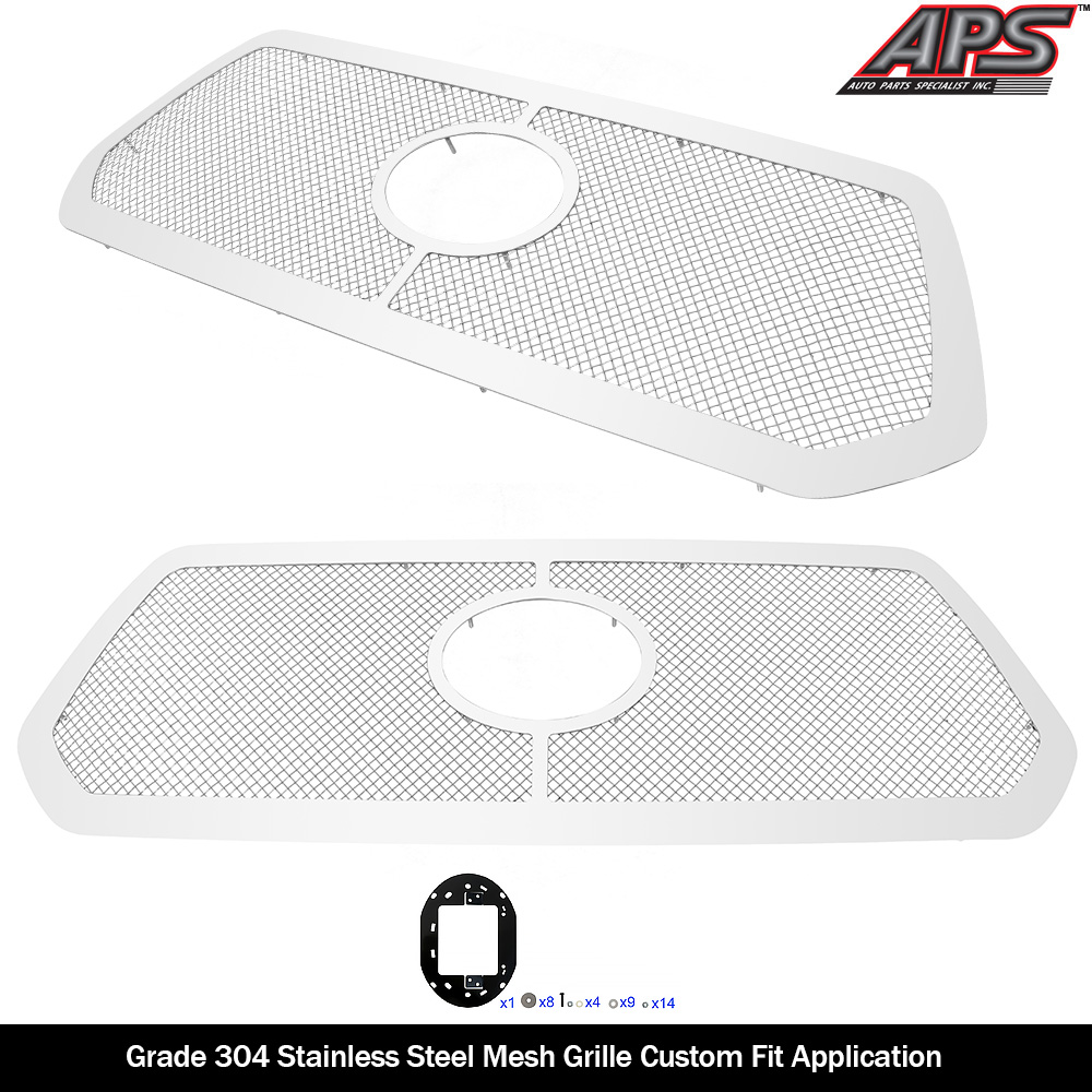 2018-2019 Toyota Tacoma with front sensor TSS Main Upper Wire Mesh Grille