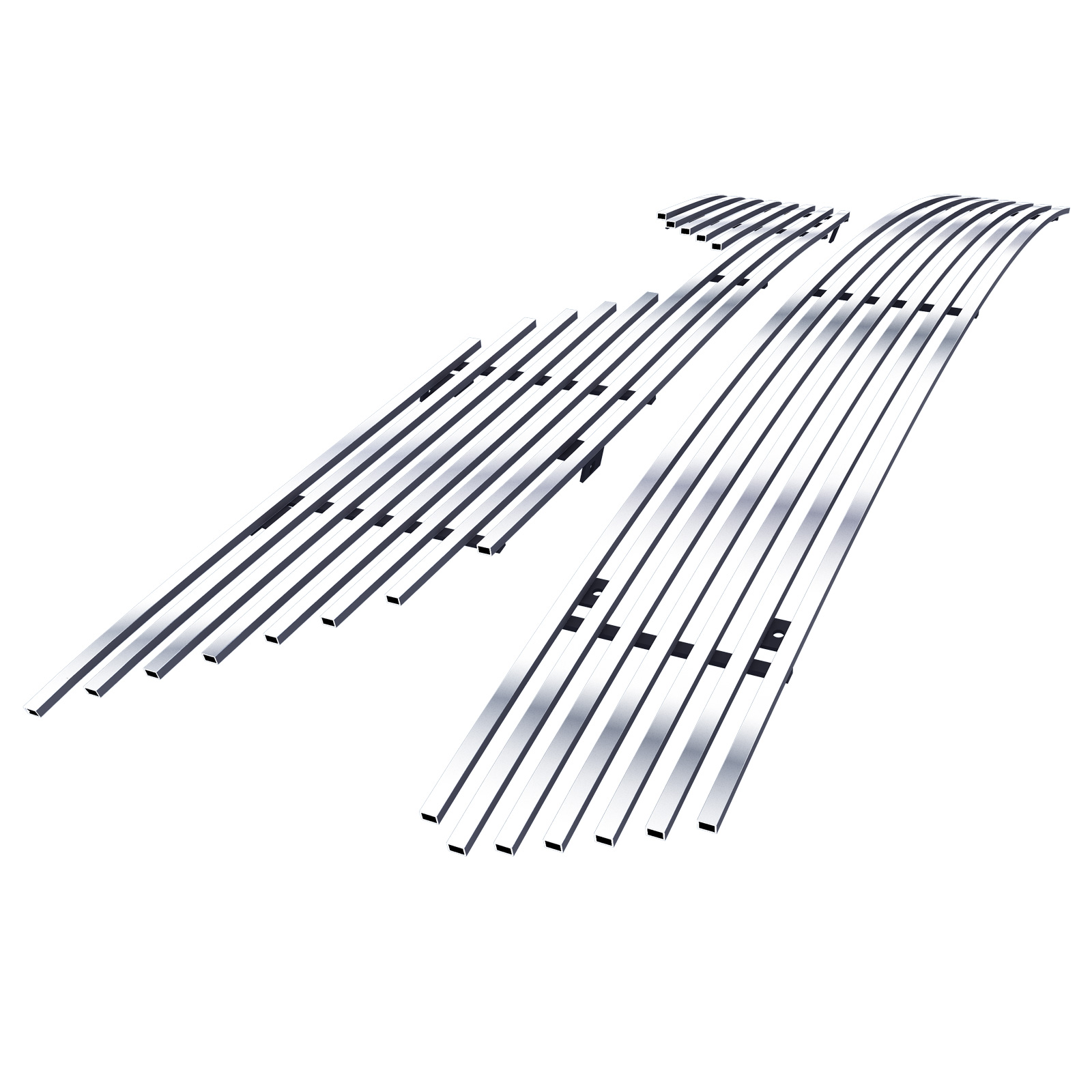 2011-2013 Toyota Corolla Main Upper + Lower Bumper Stainless Steel Billet Grille