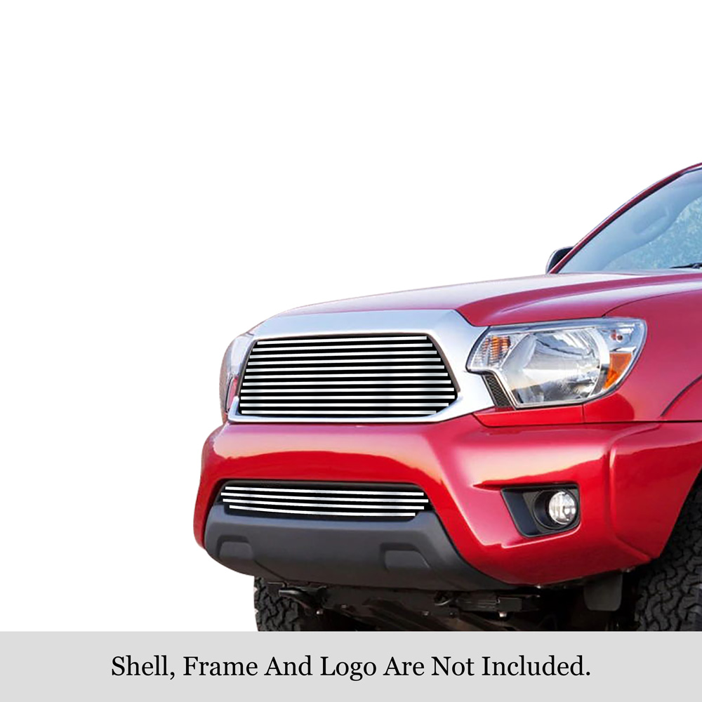 2012-2015 Toyota Tacoma (Not For X-Runner Models) MAIN UPPER + LOWER BUMPER Aluminum Billetuminum Billet Grille