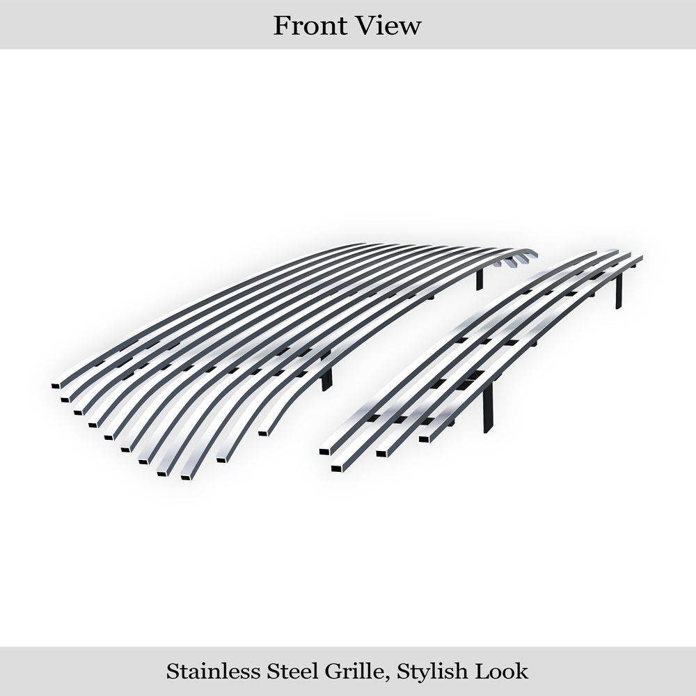 2012-2015 Toyota Tacoma (Not For X-Runner Models) MAIN UPPER + LOWER BUMPER Aluminum Billetuminum Billet Grille