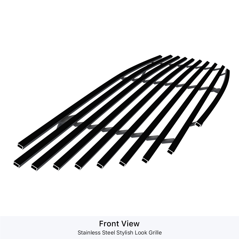 2005-2008 Toyota Corolla Main Upper Black Stainless Steel Billet Grille