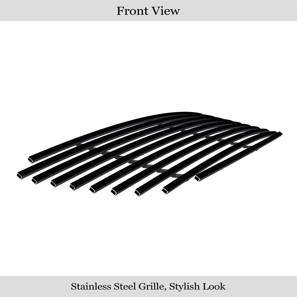 2003-2004 Toyota Corolla Main Upper Black Stainless Steel Billet Grille