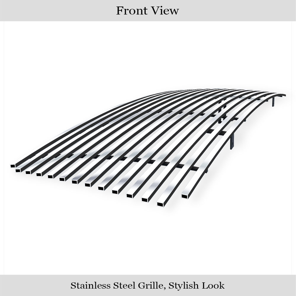 2010-2013 Toyota Tundra 1 PC Without Logo Show Main Upper Stainless Steel Billet Grille
