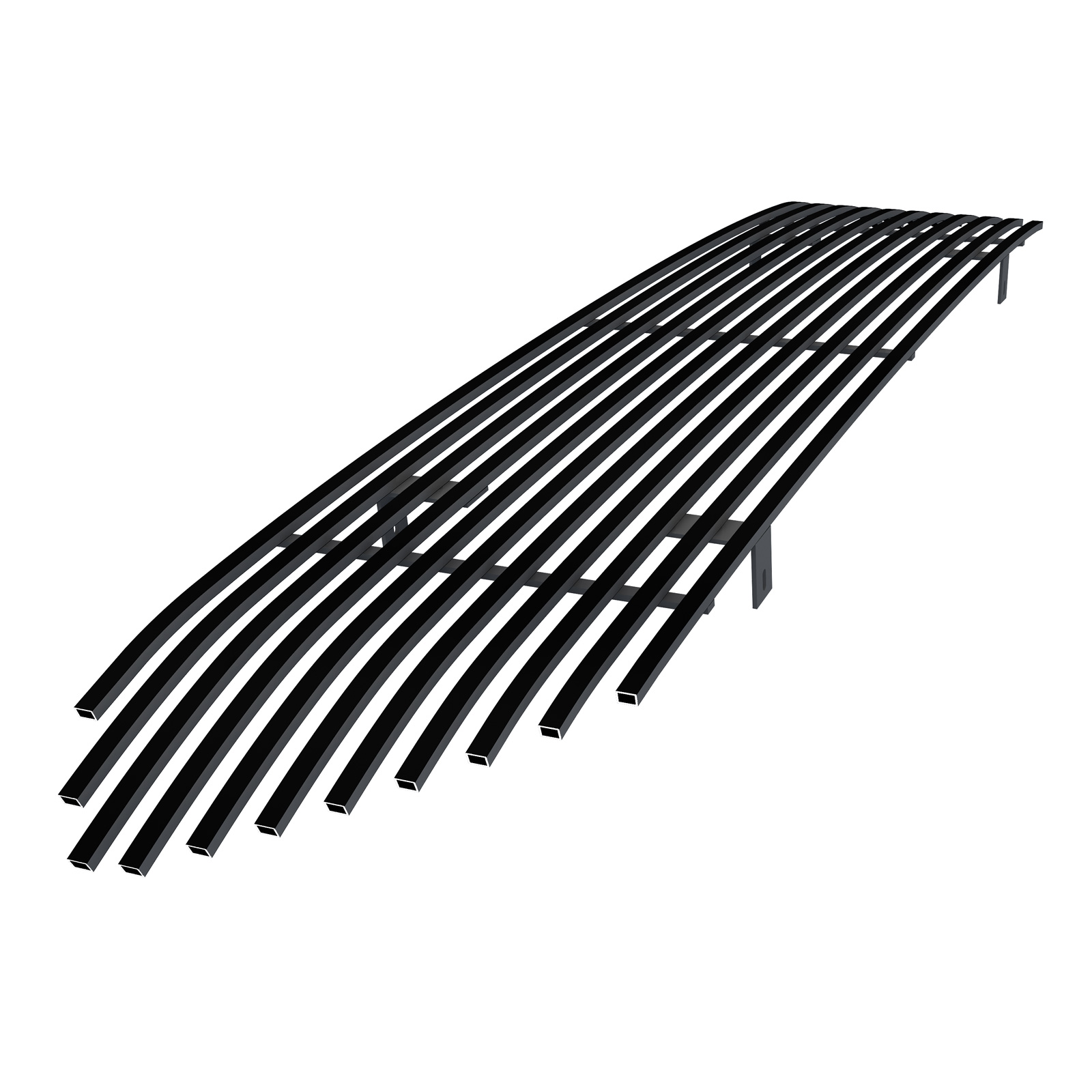 2012-2015 Toyota   Tacoma Main Upper Black Stainless Steel Billet Grille