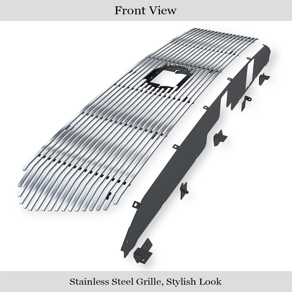 2018-2019 Toyota Tundra with front sensor TSS Main Upper Stainless Steel Billet Grille