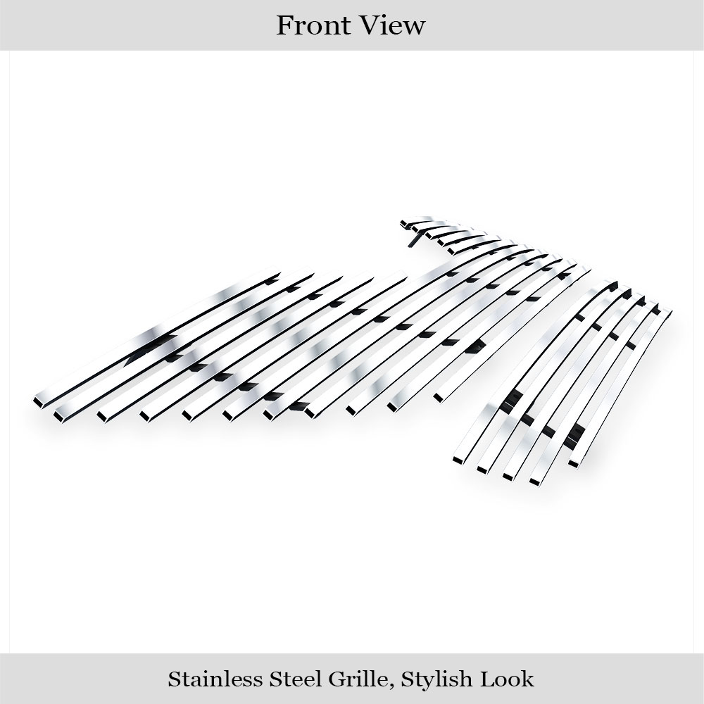 2007-2009 Toyota Camry Main Upper + Lower Bumper Stainless Steel Billet Grille