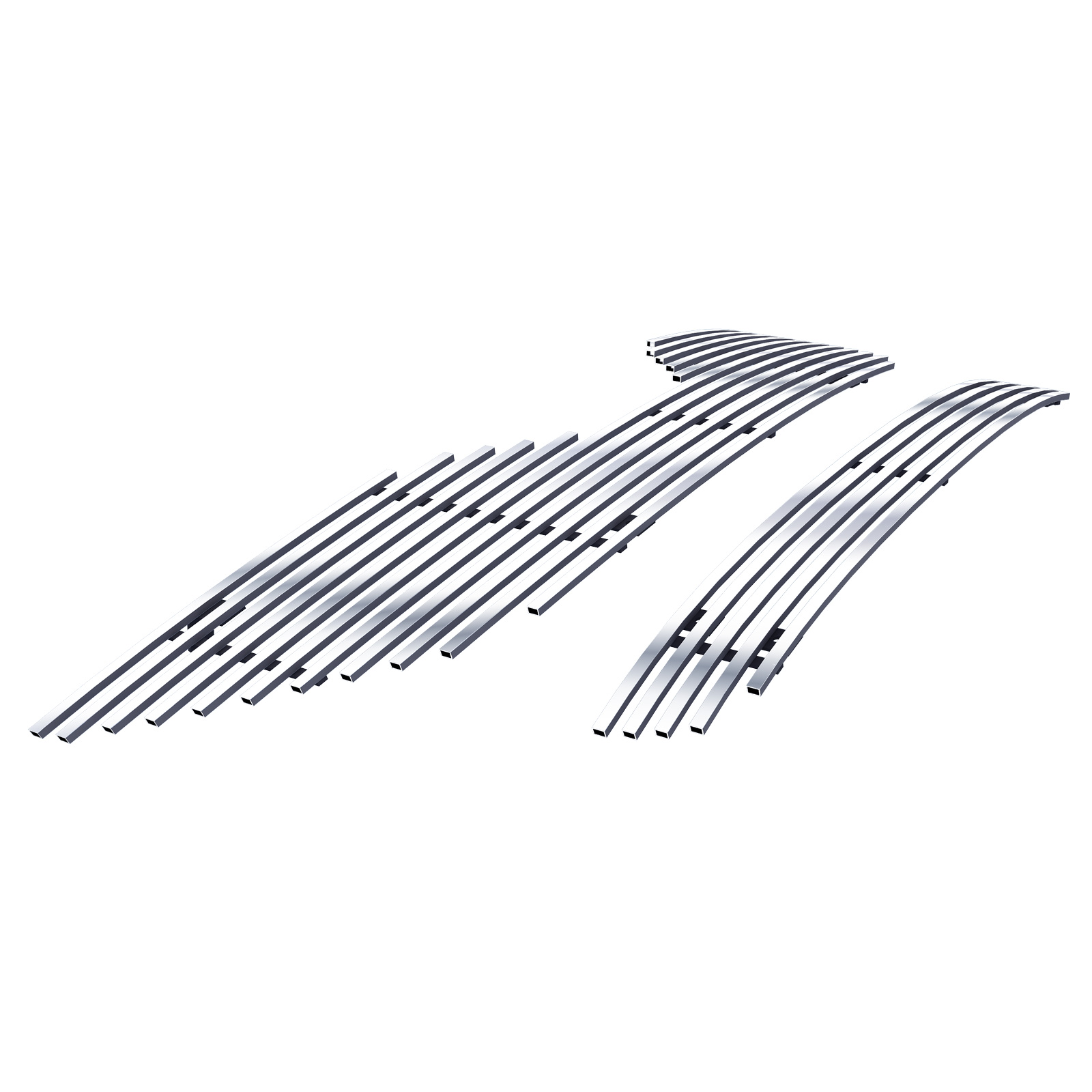 2007-2009 Toyota Camry Main Upper + Lower Bumper Stainless Steel Billet Grille