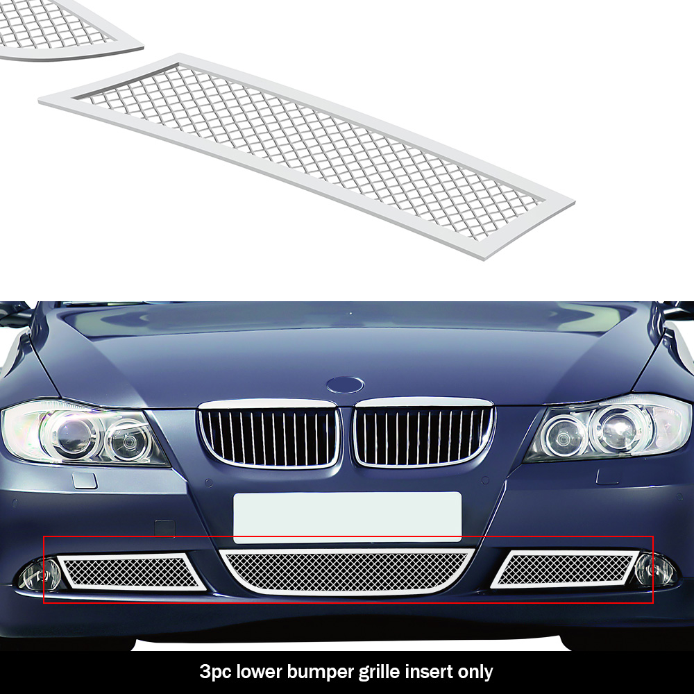 2006-2007 BMW 325I /2006-2007 BMW 330I Lower Bumper Wire Mesh Grille