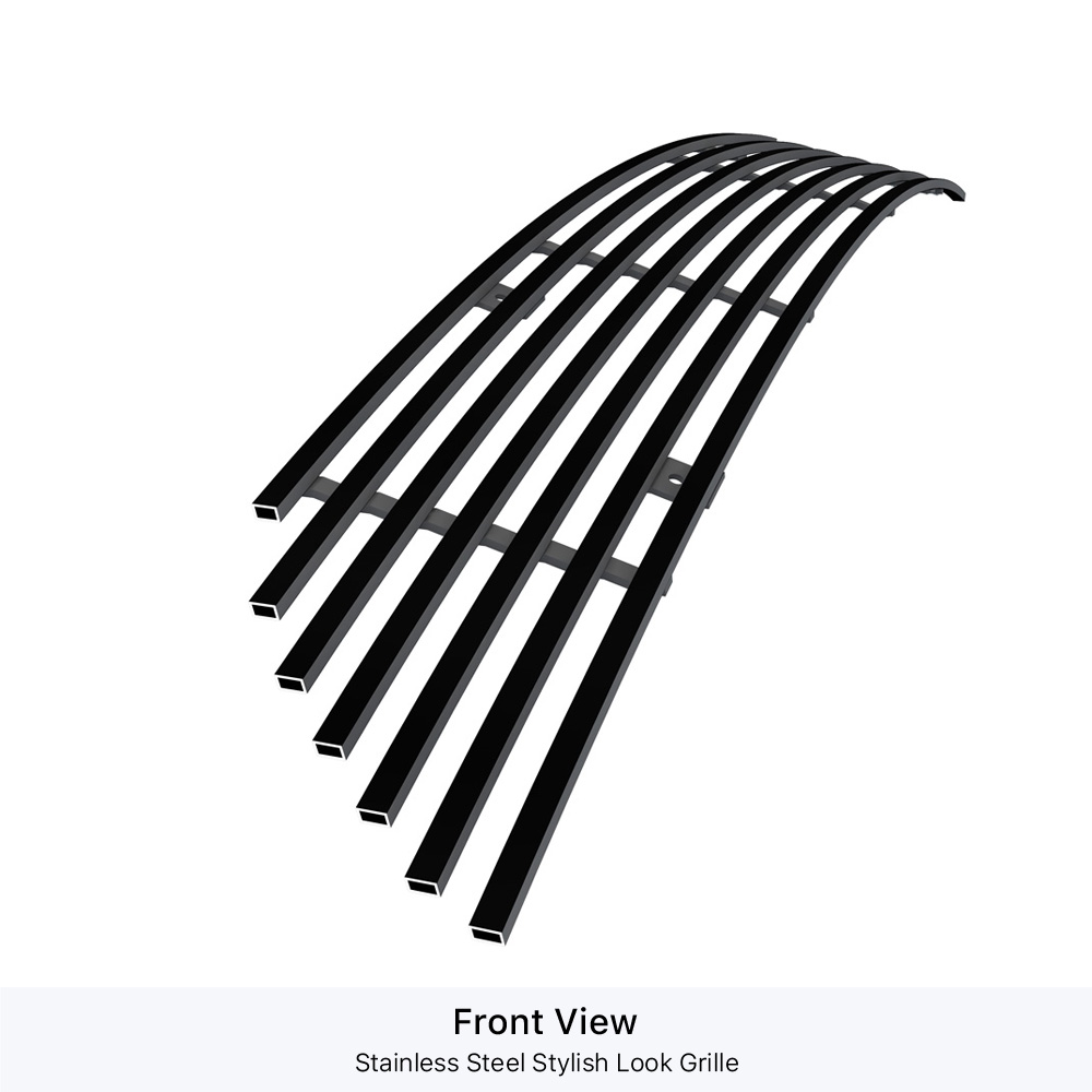 2005-2006 Hyundai Tiburon Lower Bumper Black Stainless Steel Billet Grille