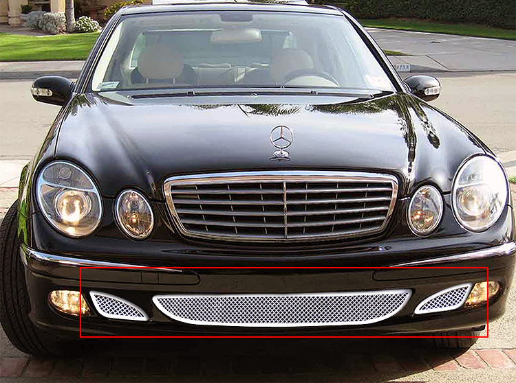 2003-2006 Mercedes-Benz E Class Not For AMG Sport Package And Avantgarde Trim Level Lower Bumper Wire Mesh Grille