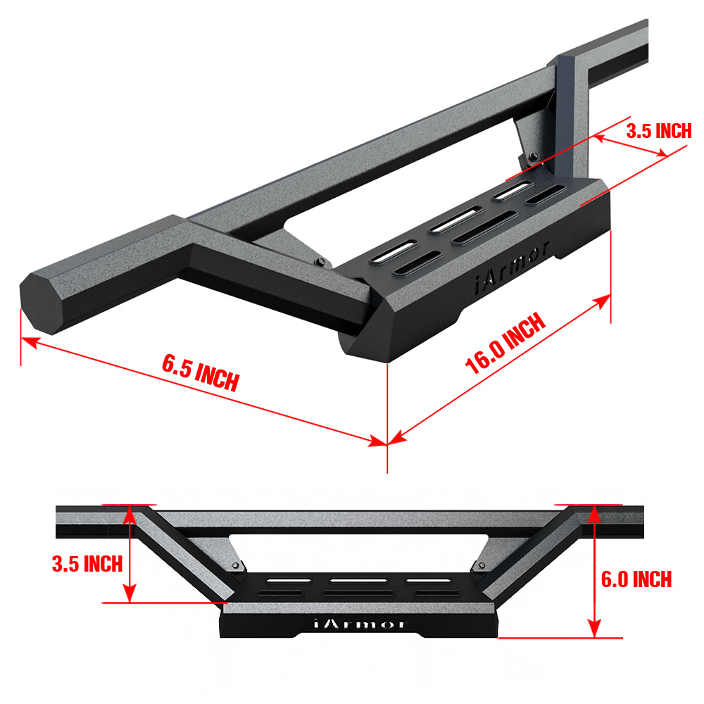 2007-2017 Chevrolet Traverse  2007-2016 GMC Acadia (Incl. 2017 Acadia Limited) (Excl. Denali)  2007-2009 Buick Enclave  2007-2010 Saturn Outlook  Side Armor M3