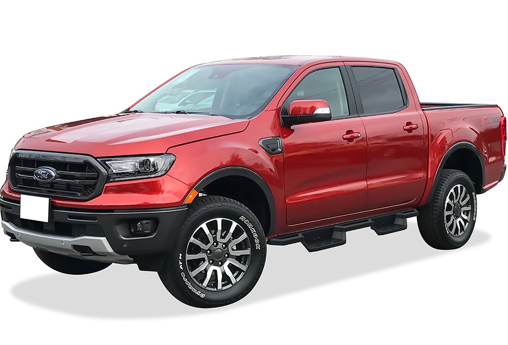 2019-2026 Ford Ranger Super Crew Cab 4-Door Both Sides Side Armor ST