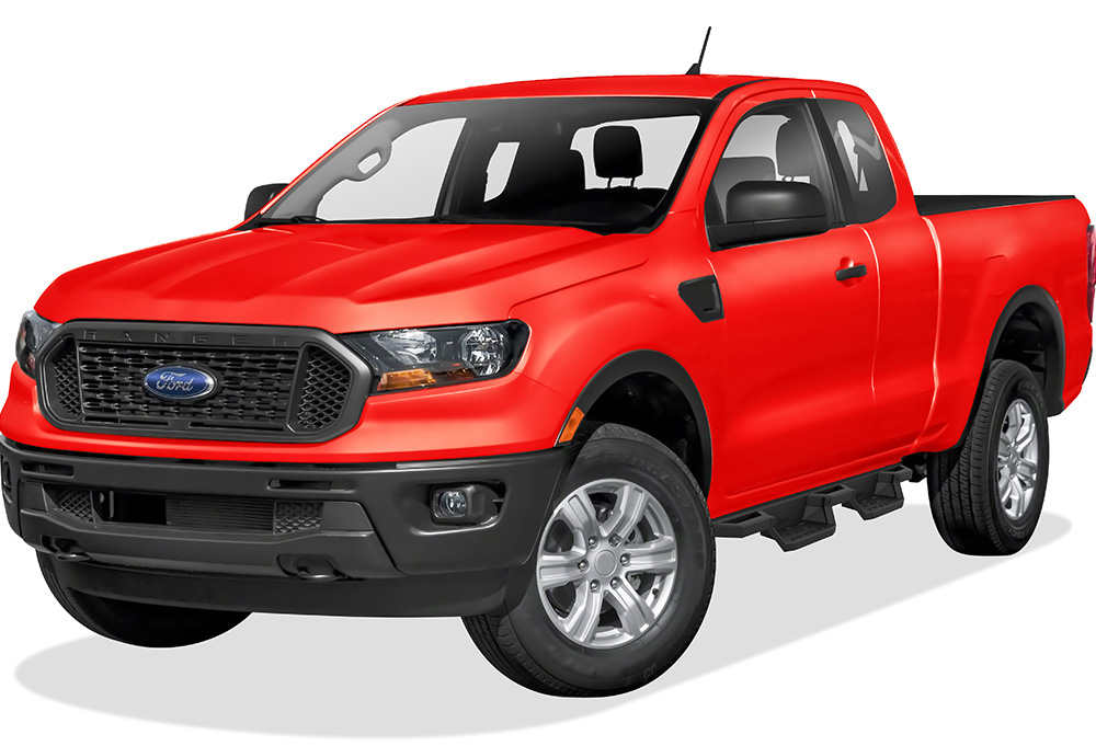 2019-2023 Ford Ranger Super Cab  (with 2 Full Size Doors and 2 Suicide Doors) Both Sides Side Armor ST