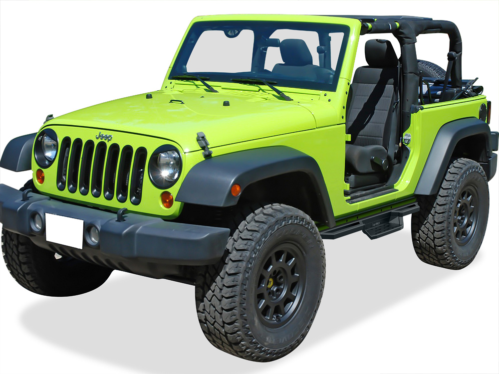 2007-2018 Jeep Wrangler JK 2-Door (Factory sidesteps or rock rails have to be removed) Both Sides Side Armor ST