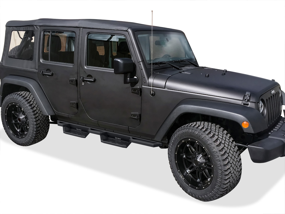 2007-2018 Jeep Wrangler JK 4-Door (Factory sidesteps or rock rails have to be removed) Both Sides Side Armor ST