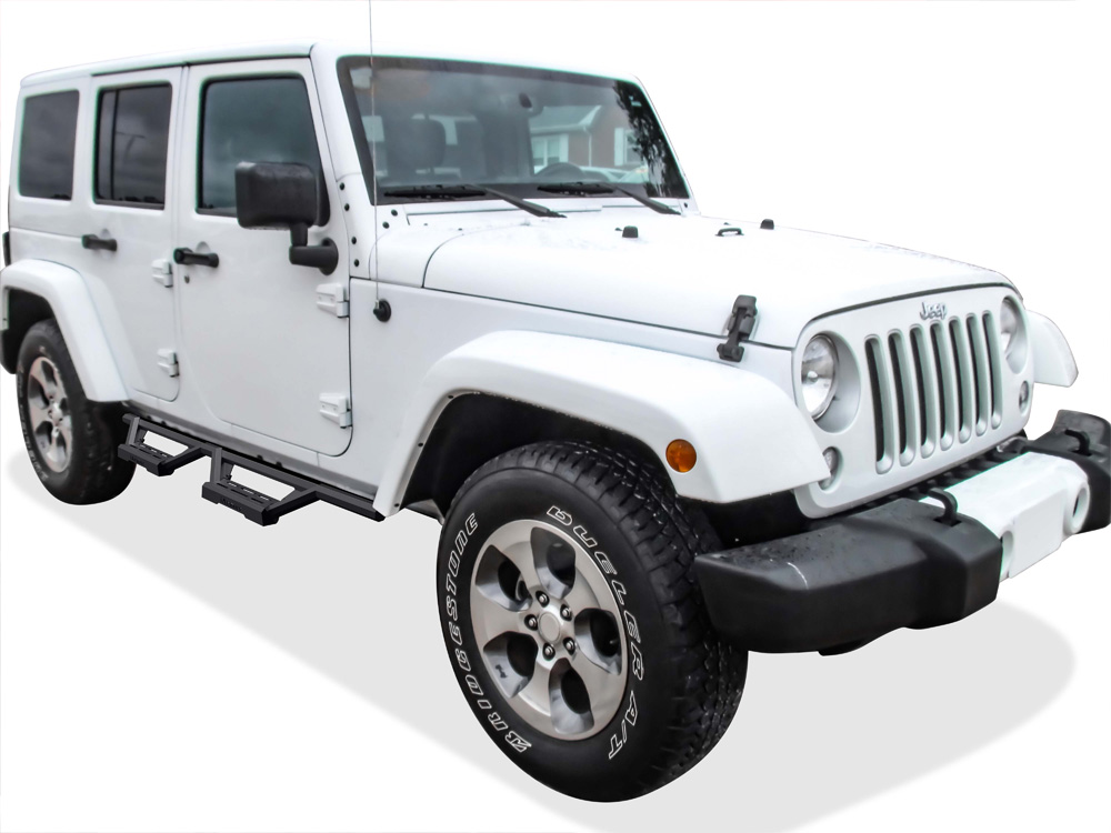 2007-2018 Jeep Wrangler JK 4-Door (Factory sidesteps or rock rails have to be removed) Both Sides Side Armor M3