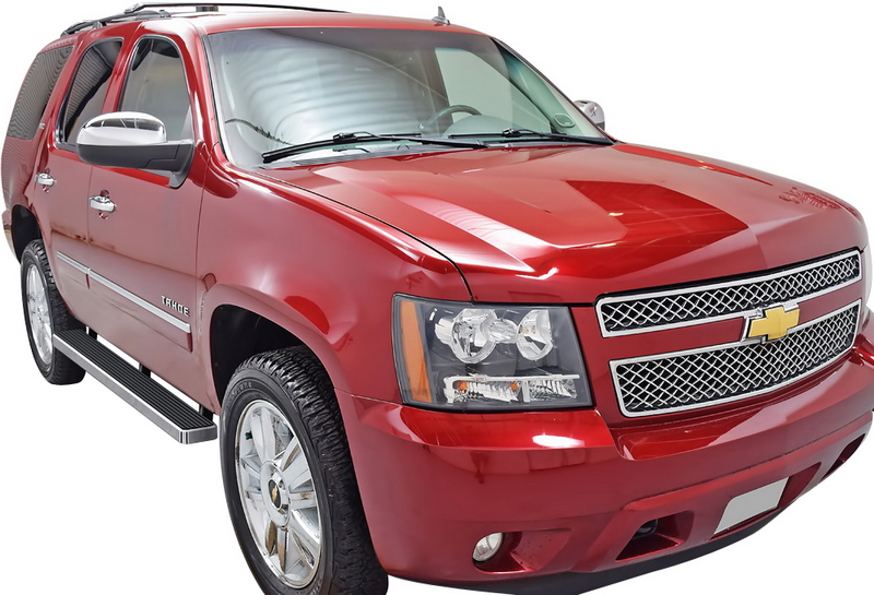 2000-2020 Chevy Tahoe (Excl. 04-07 "Z71" and any Model with lower body cladding) 2000-2020 GMC Yukon 1500 (Excl. Yukon XL or Z71 or Denali Model) Both Sides iStep 5 Inch Stainless Steel