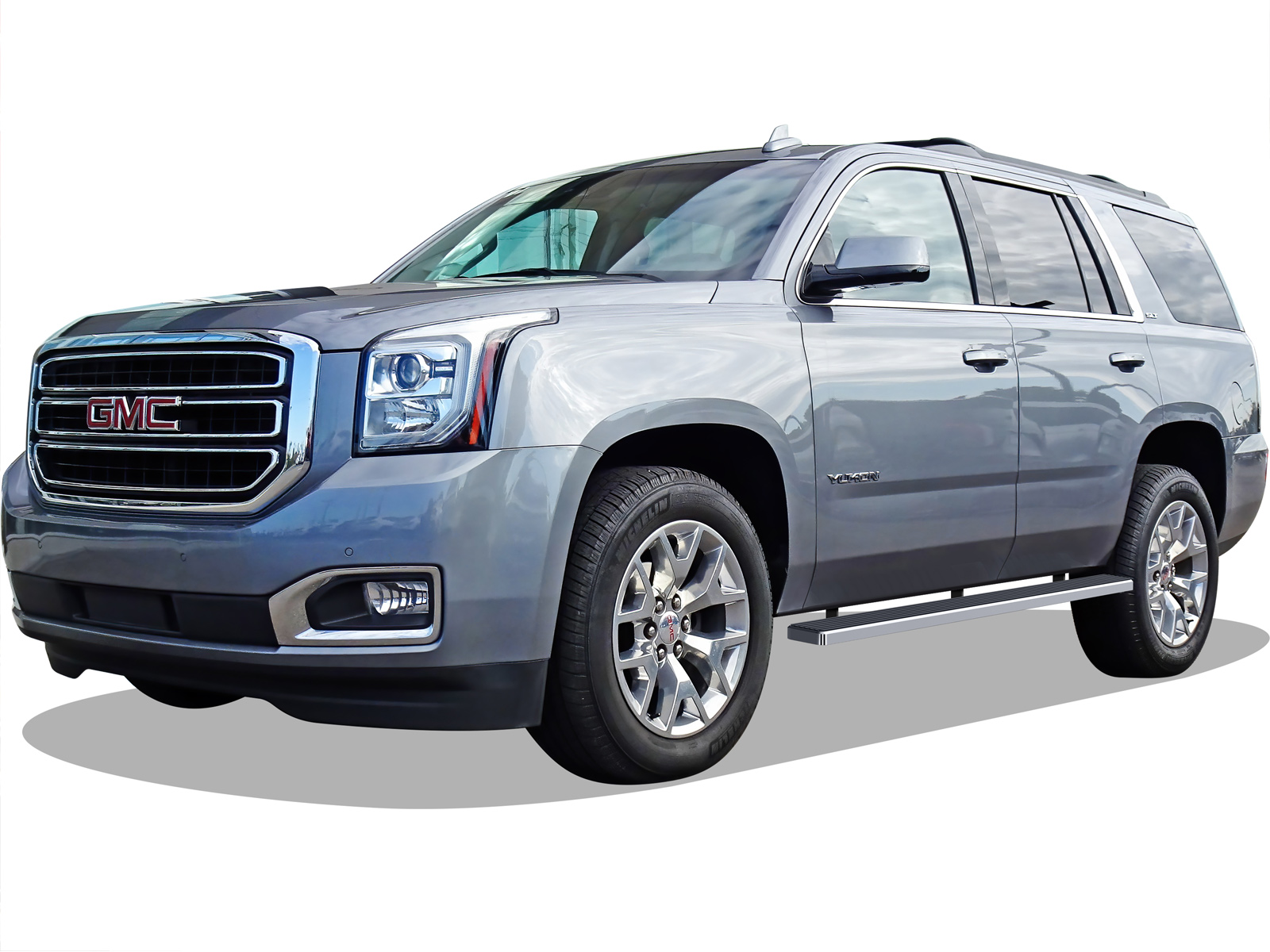 2000-2020 Chevy Tahoe (Excl. 04-07 "Z71" and any Model with lower body cladding) 2000-2020 GMC Yukon 1500 (Excl. Yukon XL or Z71 or Denali Model) Both Sides iStep 5 Inch Stainless Steel