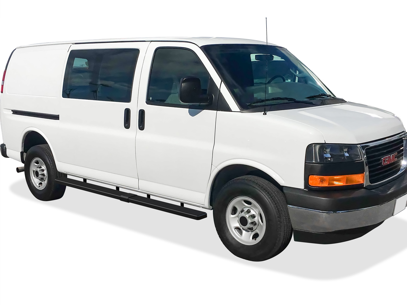 2003-2026 Chevy Express/GMC Savana 1500/2500/3500 Van (Full Size) For 3-Door Models Only Both Sides iStep 5 Inch Stainless Steel Van Stainless Steel