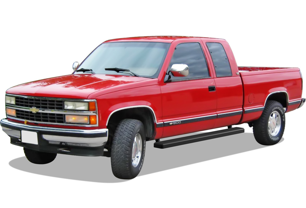 1988-1998 Chevy/GMC C/K 2-Door Extended Cab (Incl. Z71 Model) (Will not work on vehicles equipped with power retracting boards.) Both Sides iStep 5 Inch Stainless Steel
