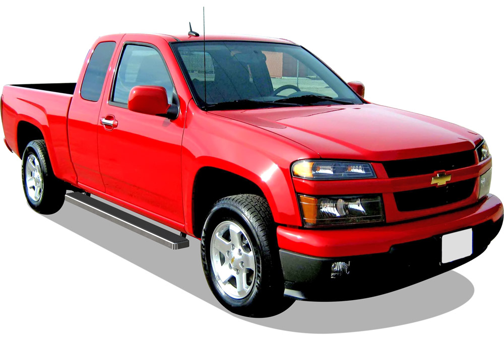 2004-2012 Chevy Colorado Extended Cab 2004-2012 GMC Canyon Extended Cab Both Sides iStep 5 Inch Stainless Steel