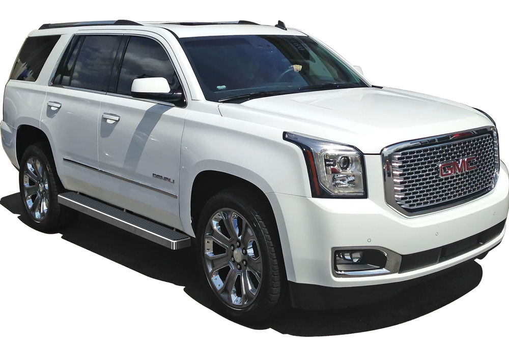 2000-2020 Chevy Suburban 1500 (Excl. 2002-2006 Z71 & 2000-2006 with cladding and tube steps ) 2000-2020 GMC Yukon XL 1500 (Excl. 2002-2006 Z71 & 2000-2006 Denali with body cladding) 2002-2013 Chevy Avalanche 1500 (Incl. 2002-2006 with lower body cladding)