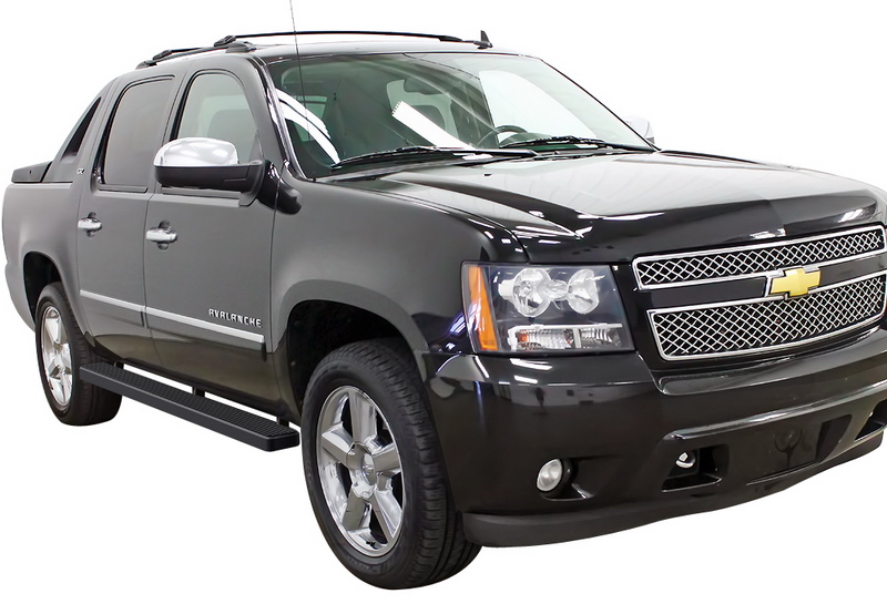2000-2020 Chevy Suburban 1500 (Excl. 2002-2006 Z71 & 2000-2006 with cladding and tube steps ) 2000-2020 GMC Yukon XL 1500 (Excl. 2002-2006 Z71 & 2000-2006 Denali with body cladding) 2002-2013 Chevy Avalanche 1500 (Incl. 2002-2006 with lower body cladding)