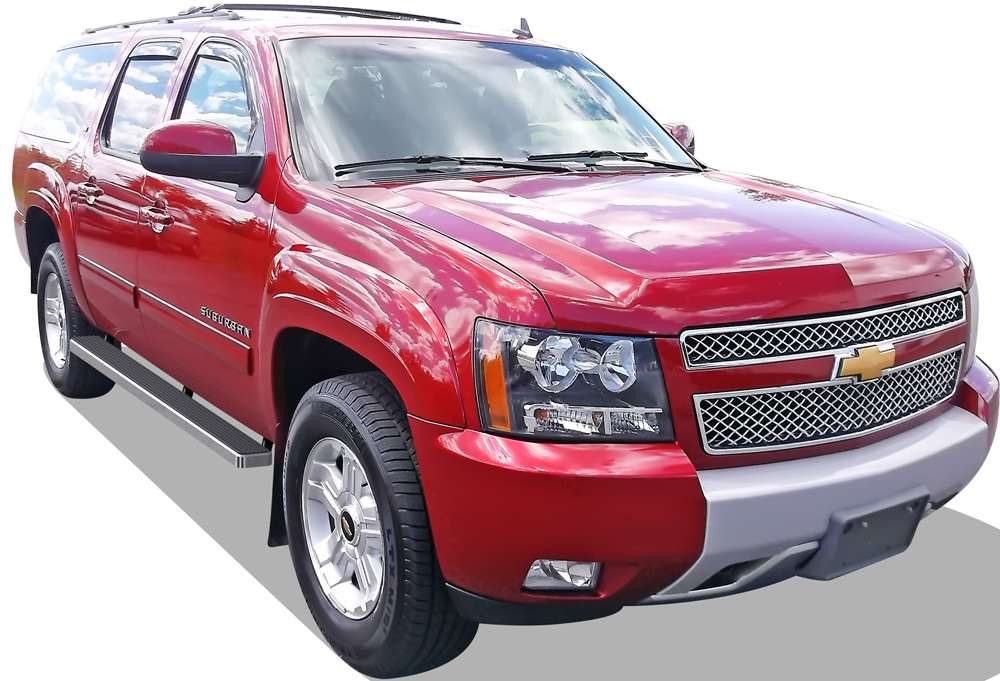 2000-2014 Chevy Suburban 3/4 Ton (Excl. 01-10 Z71 Model) 2000-2014 GMC Yukon XL 3/4 Ton Both Sides iStep 5 Inch Stainless Steel
