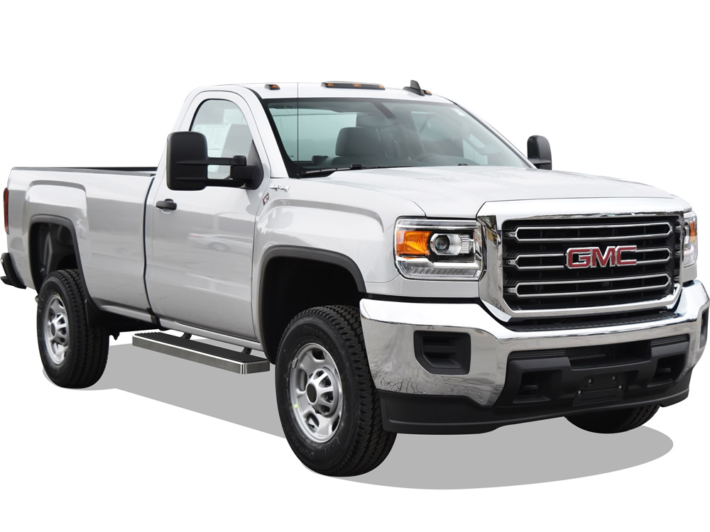 2007-2018 Chevy/GMC Silverado/Sierra 1500 Regular Cab (Incl. 2019 Silverado 1500 LD & 2019 Sierra 1500 Limited ) 2007-2019 Chevy/GMC Silverado/Sierra 2500 HD/3500 HD Regular Cab (Incl. Diesel Models with DEF Tanks) Not for 2007 Classic Model Both Sides iS