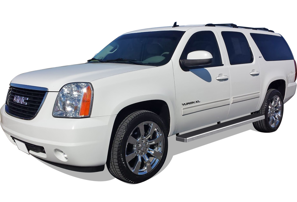 2000-2020 Chevy Suburban 1500 (Excl. 2002-2006 Z71 & 2000-2006 with cladding and tube steps ) 2000-2020 GMC Yukon XL 1500 (Excl. 2002-2006 Z71 & 2000-2006 Denali with body cladding) 2002-2013 Chevy Avalanche 1500 (Incl. 2002-2006 with lower body cladding)