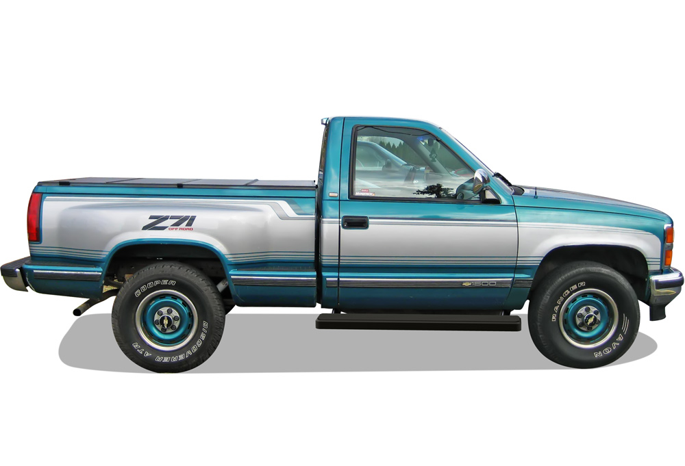 1988-1998 Chevy/ GMC C/K Regular Cab (Incl. Z71) 1992-1994 Chevy Blazer 2-Door(Full Size Excl. ZR2) 1992-1999 GMC Yukon 2-Door 1995-1999 Chevy Tahoe 2-Door Both Sides iStep 6 Inch Stainless Steel